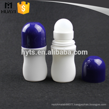 50ml white color plastic deodorant roll on bottle